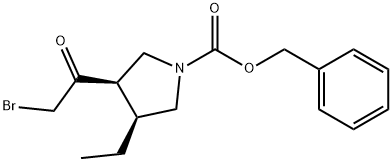 (3R,4S)-3-(2-溴乙?；?-4-乙基-1-吡咯烷羧酸芐酯